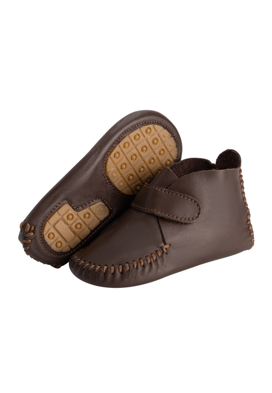 Amumin Earthy First Steps - bruin - productfoto zijkant